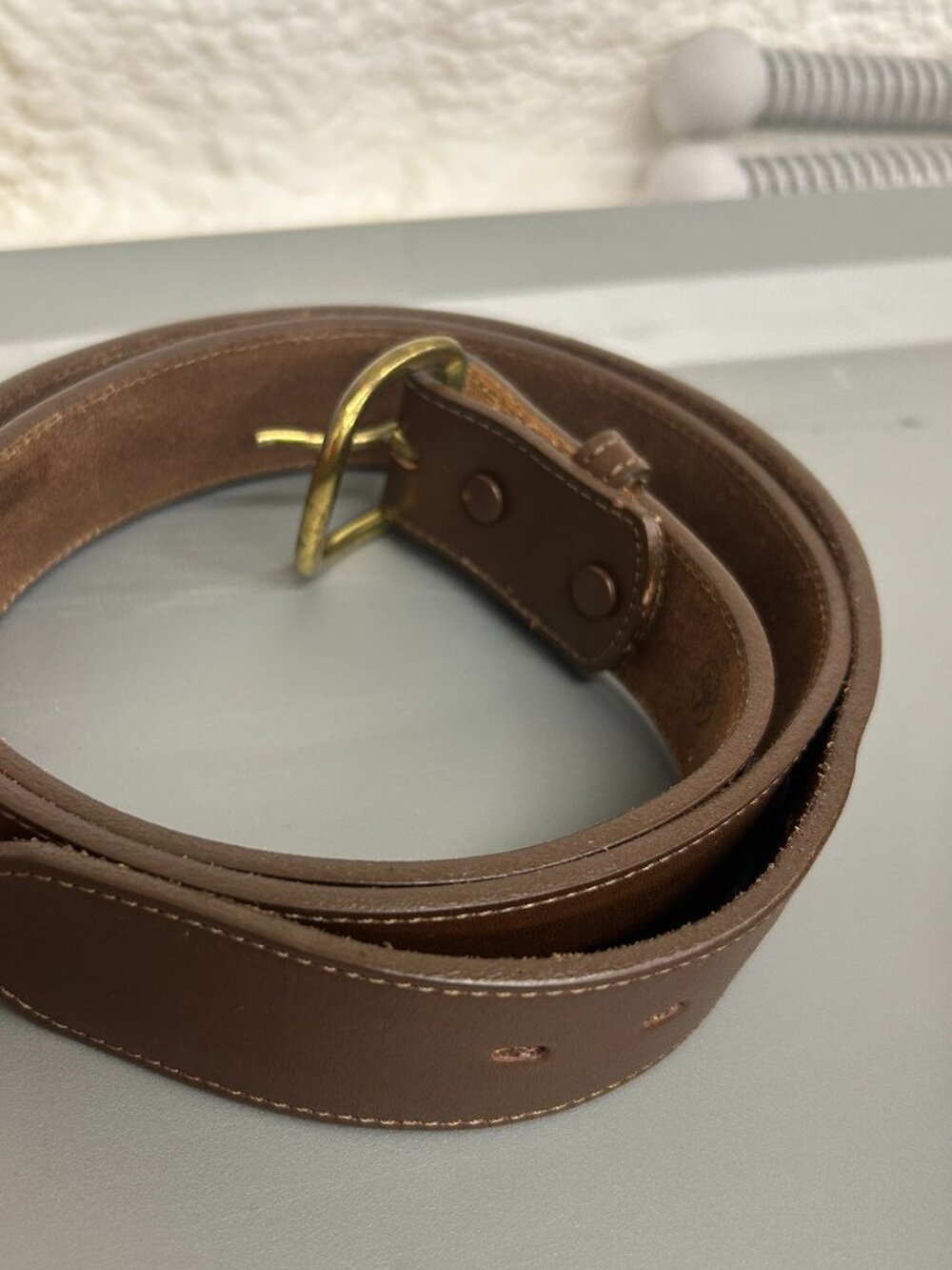 Nocona Basic Brown Leather Belt 48" Length